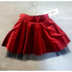 Παιδική Φούστα Κλως Velvet Κόκκινη